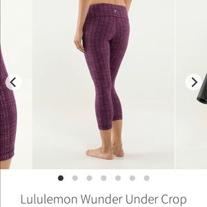 Lululemon wunderunder crop leggings